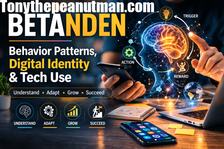 Illustration showing Betanden’s behavioral patterns, digital identity, and technological connections